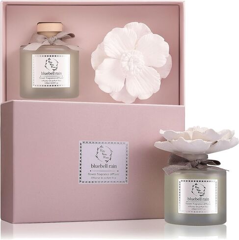 Pretty Valley Home Ceramic Diffuser Flower 120ml Gift Box - Marine Scent in Saudi Arabia
