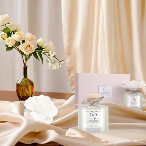 Pretty Valley Home Ceramic Diffuser Flower 120ml Gift Box - Marine Scent in Saudi Arabia