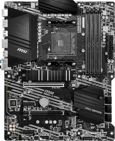MSI B550-A PRO ProSeries Motherboard (AMD AM4, DDR4, PCIe 4.0, SATA 6Gb/s, M.2, USB 3.2 Gen 2, HDMI/DP, ATX) in Kuwait