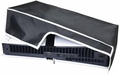 Cover Horizontal for PS5 Pro/PS5 Slim/PS5,PS5 Console Protective Cover Horizontal Dustproof,easy to remove Custom designed for PS5 Pro Console Disc Edition & Digital Edition (Black Vertical) in Saudi Arabia