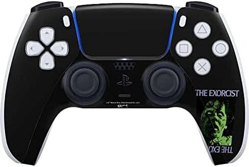 Skinit Skinit Gaming Gaming Skin متوافق مع وحدة تحكم PS5 - Warner Bros المرخصة رسميًا The Exorcist تصميم Exorcist in Saudi Arabia
