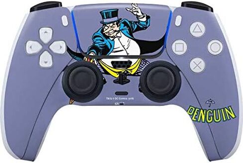 Skinit Decal Gaming Skin Compatible with PS5 Controller - Officially Licensed DC Comics The Penguin Portrait Design in Saudi Arabia