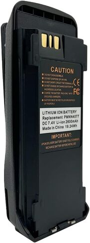 (5 عبوات) PMNN4077 PMNN4077C قابلة للشحن ليثيوم أيون 7.4V 2600MAH بطارية متوافقة مع XPR6550 XPR6100 XPR6300 XPR6350 PR6380 XPR6500 Radios المحمولة مع مقطع الحزام (KQS-5*M4077 (2600)-م) in Saudi Arabia