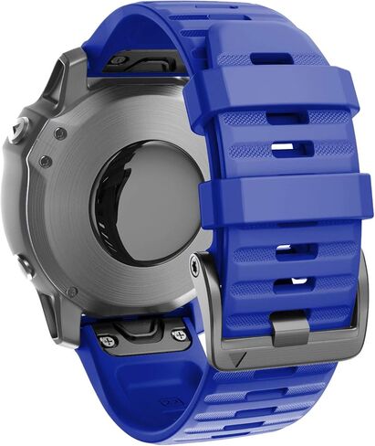 ANCOOL Compatible with Fenix 6/Fenix 7 Bands 22MM Quickfit Silicone Watch Band Replacement for Fenix 8 47mm/7 Pro/6 Pro/5/5 Plus/Approach S60/S62/Quatix 6 (Black) in Saudi Arabia