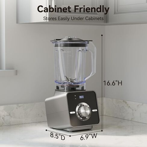 Home Blender ، 1400 واط خلاط عالي السرعة لقوة سحق الثلج ، شفرات الفولاذ المقاوم للصدأ ، مؤقت المطبخ ، 10 سرعات ، 6 برامج للعصائر ، المشروبات المجمدة ، التنظيف الذاتي ، الإنتاج 64 أوقية بالجملة in Saudi Arabia