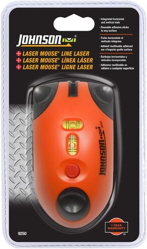 Johnson Level & Tool 9250 Laser Mouse, 30' Interior Range, Orange, 1 Laser Mouse in Saudi Arabia