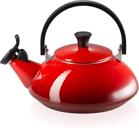 مينا Le Creuset on Steel Zen Tea Kettle ، 1.6 Qt. ، Cerise in Kuwait