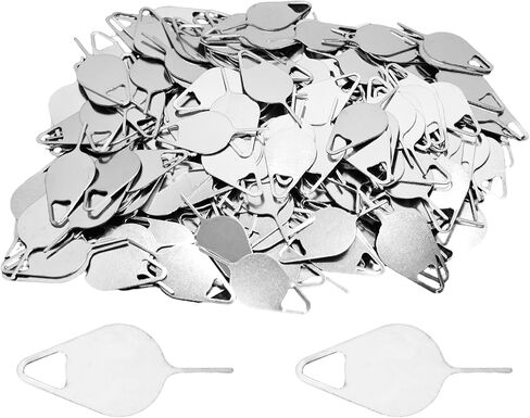 100pcs دبوس قاذف بطاقة SIM Metal Metal ، أداة فتح أدوات إزالة الدرج الاحترافية لمعظم الأجهزة المحمولة للهواتف الذكية in Saudi Arabia