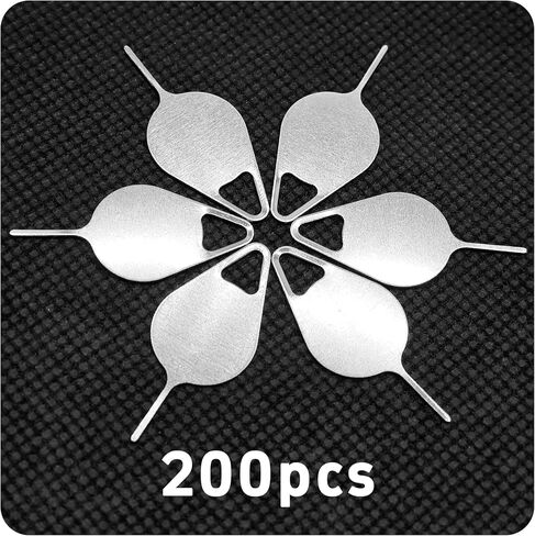 100pcs دبوس قاذف بطاقة SIM Metal Metal ، أداة فتح أدوات إزالة الدرج الاحترافية لمعظم الأجهزة المحمولة للهواتف الذكية in Saudi Arabia