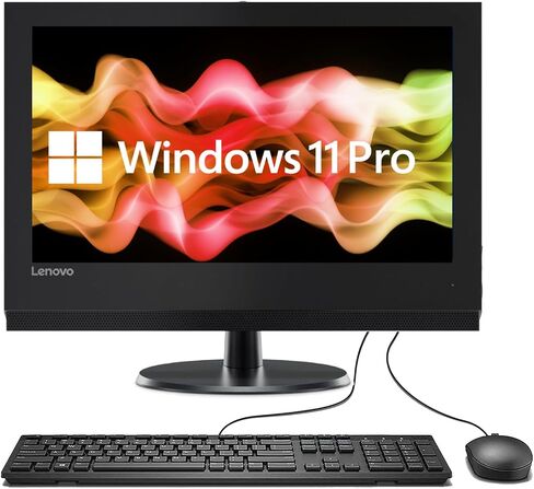 Lenovo V310z All-in-One Desktop Computer, 19.5" Full HD AIO PC, Core i3-7100, 16GB RAM, 512GB SSD, WiFi, Bluetooth, Windows 11 Pro(Renewed) in Saudi Arabia