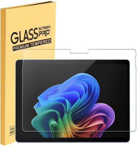 واقي الشاشة لـ Surface Pro 12 Inch 2025 ، صلابة الزجاج المقسّر 9H لخالية من الفقاعات Microsoft Surface Pro 12 بوصة ، مقاومة للخدش (ليس للبراعة السطحية 13 بوصة) in Saudi Arabia