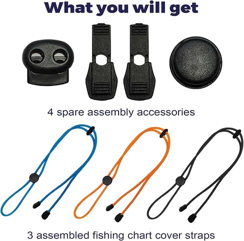 3 Pack Adjustable Fishing Graph Cover Straps,Fish Finder Bungee Strap Fastener,for Travel Protection Against Damage in Saudi Arabia