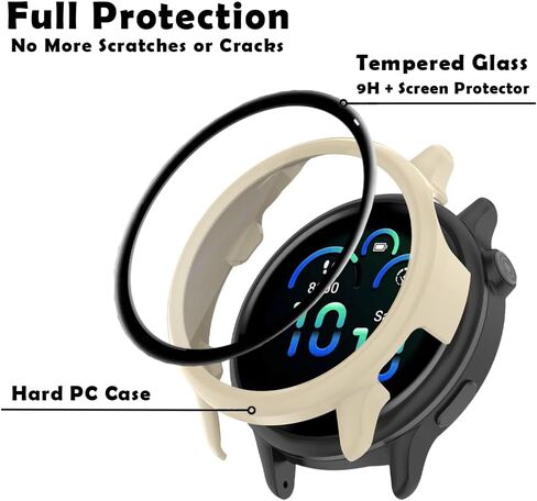 Watch Screen Protector for Garmin Vivoactive 6 and Hard PC Protective Case in Kuwait