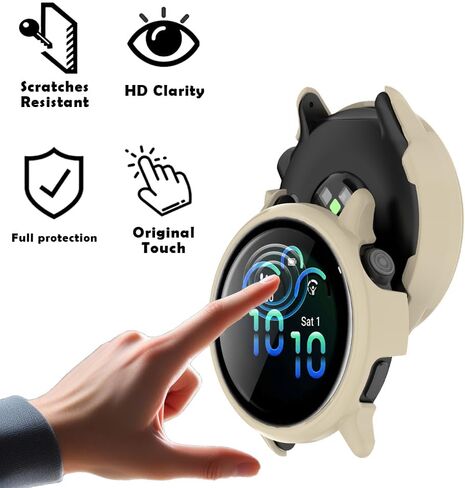 Watch Screen Protector for Garmin Vivoactive 6 and Hard PC Protective Case in Kuwait