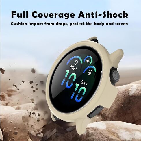 Watch Screen Protector for Garmin Vivoactive 6 and Hard PC Protective Case in Kuwait