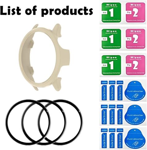 Watch Screen Protector for Garmin Vivoactive 6 and Hard PC Protective Case in Kuwait