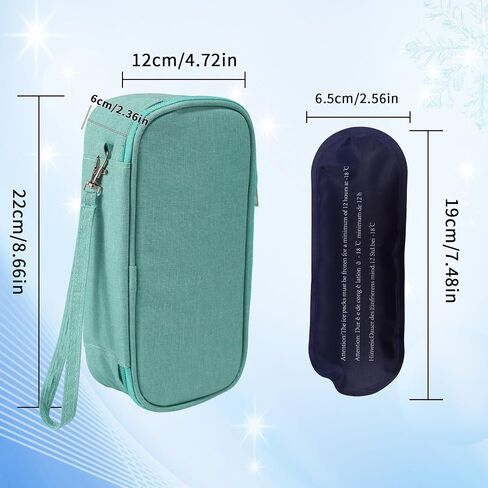Car Phone Cooling Bag, Cooling Bag for Cell Phone with 2 Reusable Ice Packs to Prevent Overheating Extends Battery Life Thermal Cellphone Case Fits All Cellphones (Green) in Saudi Arabia