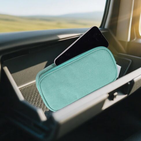 Car Phone Cooling Bag, Cooling Bag for Cell Phone with 2 Reusable Ice Packs to Prevent Overheating Extends Battery Life Thermal Cellphone Case Fits All Cellphones (Green) in Saudi Arabia