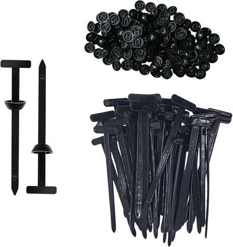 100 PCS Premium Nylon Universal Cable Tie Buckle (100 ٪ Nylon) ، وعلاقات الرمز البريدية ذاتية القفل ، ومقاطع ربط الكابلات المقاومة للأشعة فوق البنفسجية للسيارات والإصلاحات المنزلية ، وحاجز السيارة ، وإصلاحات الجذع والمحرك in Saudi Arabia