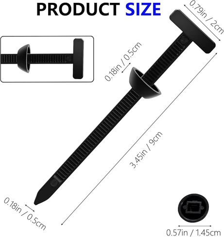 100 PCS Premium Nylon Universal Cable Tie Buckle (100 ٪ Nylon) ، وعلاقات الرمز البريدية ذاتية القفل ، ومقاطع ربط الكابلات المقاومة للأشعة فوق البنفسجية للسيارات والإصلاحات المنزلية ، وحاجز السيارة ، وإصلاحات الجذع والمحرك in Saudi Arabia