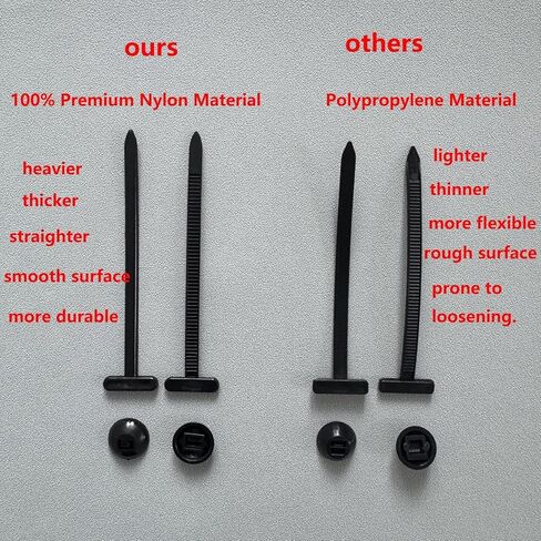 100 PCS Premium Nylon Universal Cable Tie Buckle (100 ٪ Nylon) ، وعلاقات الرمز البريدية ذاتية القفل ، ومقاطع ربط الكابلات المقاومة للأشعة فوق البنفسجية للسيارات والإصلاحات المنزلية ، وحاجز السيارة ، وإصلاحات الجذع والمحرك in Saudi Arabia