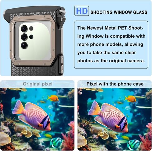 Underwater Snorkeling Phone case for iPhone and Samsung with Touchscreen, Waterproof and Snorkeling Compatible for iPhone 16 15 14 13 12 11 Pro Max/XS/X Samsung Galaxy (Blue, 4TH 33FT) in Kuwait