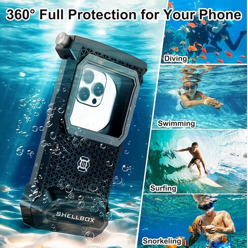 Underwater Snorkeling Phone case for iPhone and Samsung with Touchscreen, Waterproof and Snorkeling Compatible for iPhone 16 15 14 13 12 11 Pro Max/XS/X Samsung Galaxy (Blue, 4TH 33FT) in Kuwait