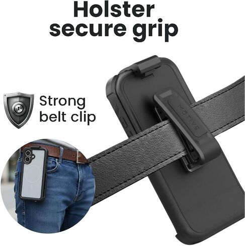 MOTIVE Waterproof Case with Belt Clip iPhone 17 Pro Max, Magnetic | 6.9" in Kuwait