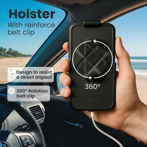 MOTIVE Waterproof Case with Belt Clip iPhone 17 Pro Max, Magnetic | 6.9" in Kuwait