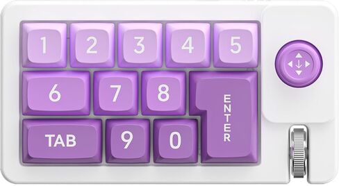 CORN Wired Macro Programming Game keybaord, with RGB Lighting Programmable Macros Joystick Small 12keys Keyboard (Black) in Kuwait