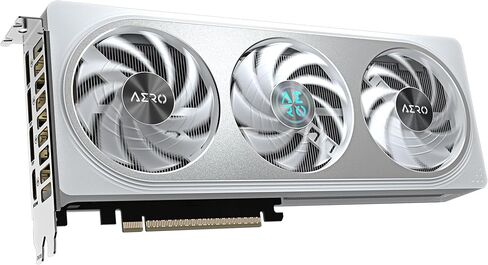 جيجابايت بطاقة رسومات جيفورس RTX 4060 ايرو او سي 8G، 3 مراوح ويندفورس، 8GB 128 بت GDDR6، بطاقة فيديو GV-N4060AERO OC-8GD in Saudi Arabia