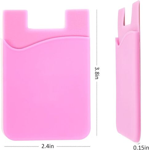 5 Pack Phone Wallet for Back of Mobile Phones, Great Storage Card Holder for Stick to Mobile Case Compatible with Multiple Models in Saudi Arabia