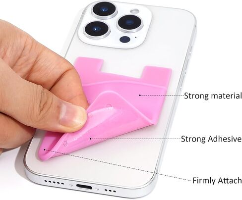 5 Pack Phone Wallet for Back of Mobile Phones, Great Storage Card Holder for Stick to Mobile Case Compatible with Multiple Models in Saudi Arabia