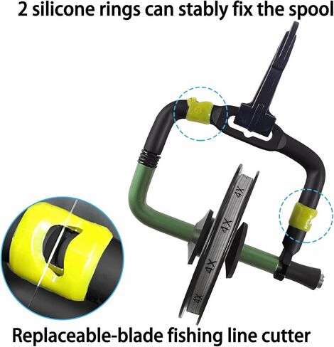 Aventik Fly Line Fishing Line Dispinser يحتفظ بقطعة Tippet Twippet لسهولة الوصول إلى قطع خط Razorblade المتكامل in Saudi Arabia