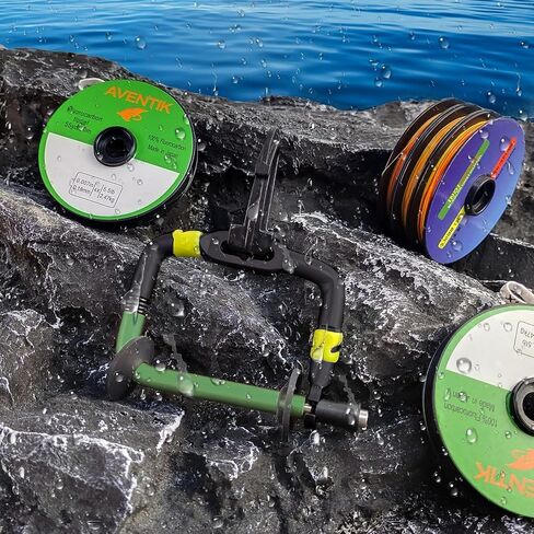Aventik Fly Line Fishing Line Dispinser يحتفظ بقطعة Tippet Twippet لسهولة الوصول إلى قطع خط Razorblade المتكامل in Saudi Arabia