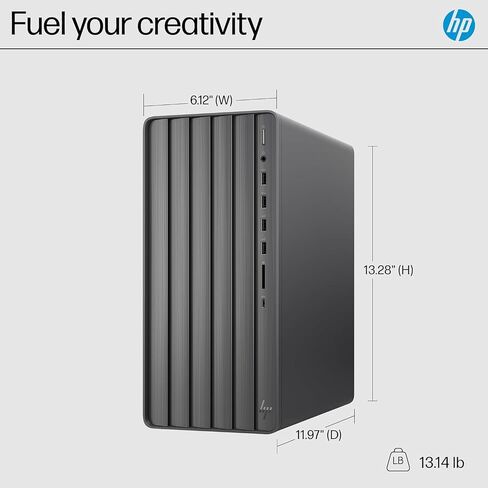 HP Pavilion Desktop PC, 11th Gen Intel Core i7-11700 Processor, 16 GB RAM, 256 GB SSD, 1 TB SATA Hard Drive, Windows 11, Wi-Fi 6 & Bluetooth 5.0 Combo, 9 USB Ports, Sleek Tower (TP01-2070, 2021) in Saudi Arabia