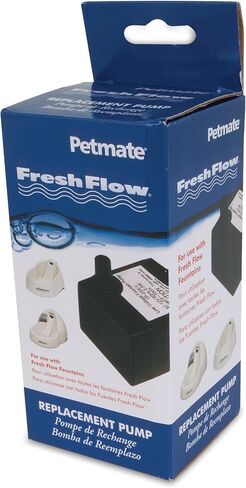 Petmate Fresh Flow Deluxe Replacement Pump 120V - Easy Install - AC Adapter and Cord Included (29027),Black in Saudi Arabia