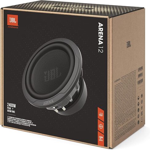JBL 12 "(305mm) مضخم صوت السيارات عالي الأداء ، أسود (متجدد) in Saudi Arabia