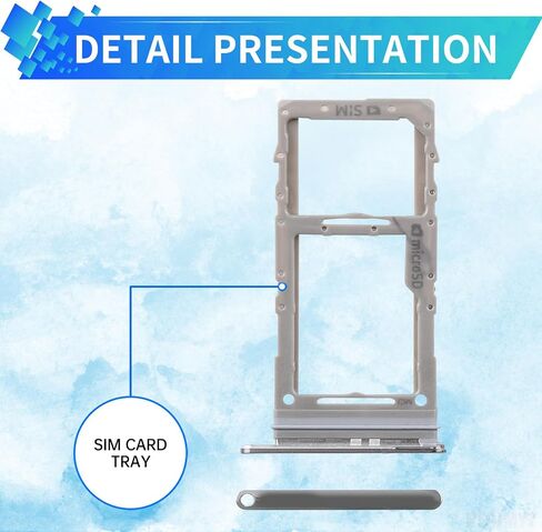 Sim Card Tray Replacement for Samsung Galaxy S20 Ultra 5G (Single SIM Version) Cosmic Grey Card Tray Slot Holder Bracket Adapter with Needle Ejector for S20 Ultra 5G SM-G988U SM-G988U1 in Saudi Arabia