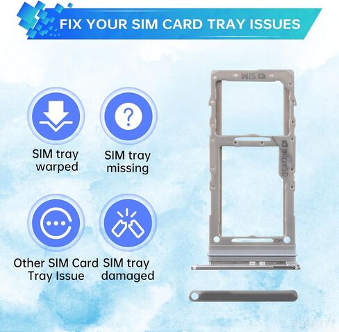 Sim Card Tray Replacement for Samsung Galaxy S20 Ultra 5G (Single SIM Version) Cosmic Grey Card Tray Slot Holder Bracket Adapter with Needle Ejector for S20 Ultra 5G SM-G988U SM-G988U1 in Saudi Arabia