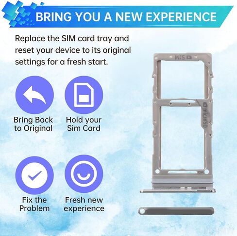 Sim Card Tray Replacement for Samsung Galaxy S20 Ultra 5G (Single SIM Version) Cosmic Grey Card Tray Slot Holder Bracket Adapter with Needle Ejector for S20 Ultra 5G SM-G988U SM-G988U1 in Saudi Arabia