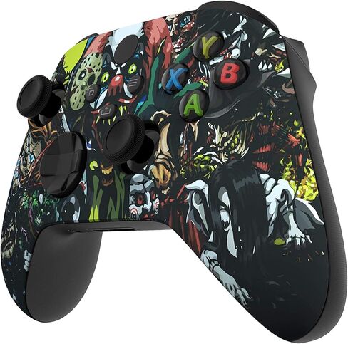 Custom Controllerzz Scary Party Controller & Case Bundle – Includes Scary Party Custom Wireless Controller for Xbox Series X/S, Xbox One, PC & Universal Protective Travel Case in Kuwait