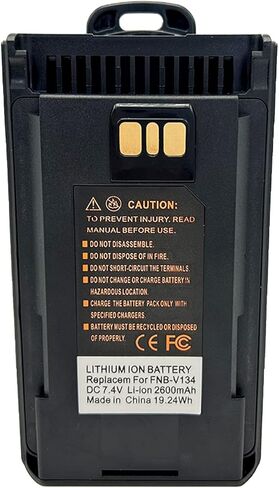 10 حزمة FNB-V134 FNB-V134LI 2600MAH بديل للبطارية VX-260 VX-261 EVX-261 VX-264 VX-450 VX-451 VX-454 VX-459 EVX-530 EVX-531 EVX-534 EVX-539 in Saudi Arabia