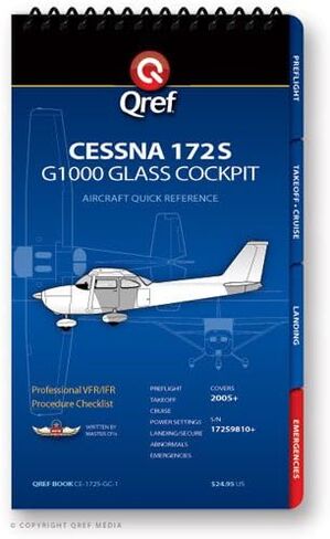 Cessna 172S G1000 Qref Book Checklist Book in Saudi Arabia