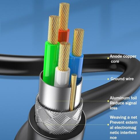 كابل الطابعة 6 قدم - موصل أنثى عالي السرعة مزدوج USB 2.0 كابلات in Saudi Arabia