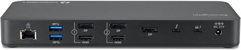 Kensington SD5920T EQ Thunderbolt 4 Quad 4K Hybrid Base مع تقنية Displaylink ، قراء بطاقة SD و Micro SD ، شحن الطاقة 100W ، Ethernet و USB-A و USB-C 3.2 منافذ (K35234EU) in Kuwait