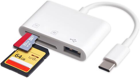 يدعم محول بطاقة USBC لبطاقة الذاكرة 3-in-1 Plug & Play- Gardiva USB C SD محرك SD/TF/USB ، متوافق مع سلسلة iPhone 15/16 ، iPad ، MacBook ، Android Advices in Saudi Arabia