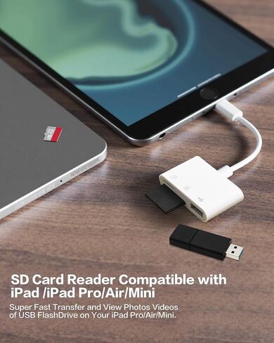 يدعم محول بطاقة USBC لبطاقة الذاكرة 3-in-1 Plug & Play- Gardiva USB C SD محرك SD/TF/USB ، متوافق مع سلسلة iPhone 15/16 ، iPad ، MacBook ، Android Advices in Saudi Arabia