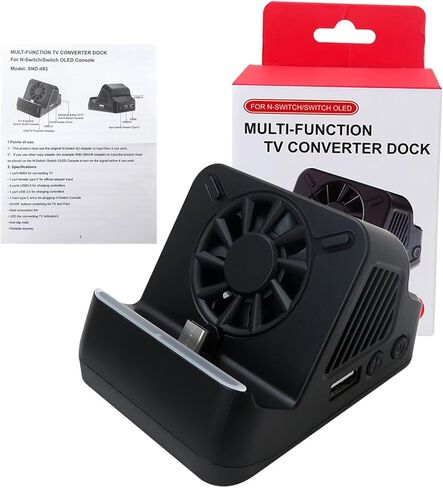 New for Nintendo Switch Docking Station Stand Charging Dock 4K TV HDMI Adapter in Kuwait