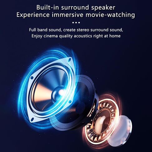 جهاز عرض صغير مع WiFi و Bluetooth ، جهاز عرض ذكي محمول مع دوران 180 درجة ، عرض فيلم صغير 4K 1080p HD ، متوافق مع TV TV HDMI USB ، تصحيح Keystone Auto Keystone in Kuwait